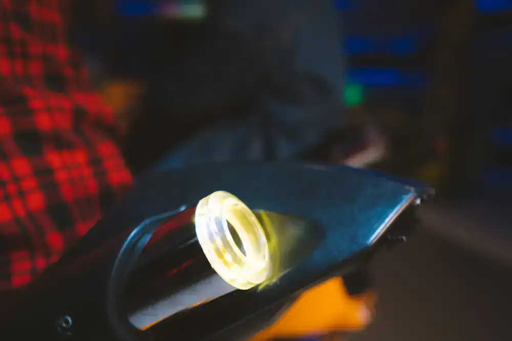 Glowing arcade controls